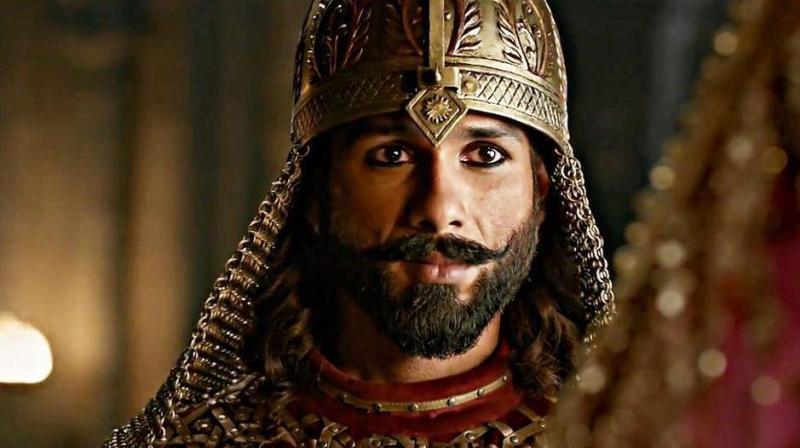 Shahid Kapoor in a still from Padmaavat.