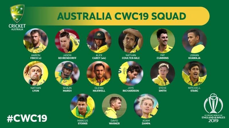Finch to choose either Khawaja or Warner to open batting with him at the World Cup