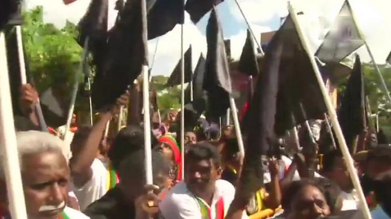 Black flag demo in Erode district