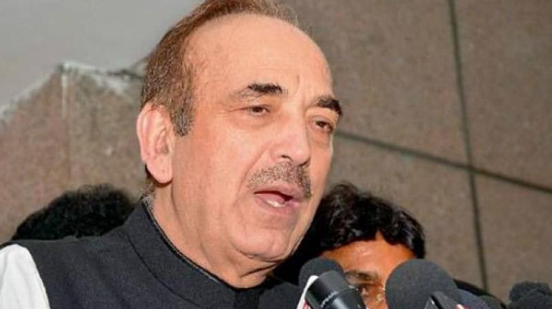 Release political leaders in J&K: Gulam Nabi Azad