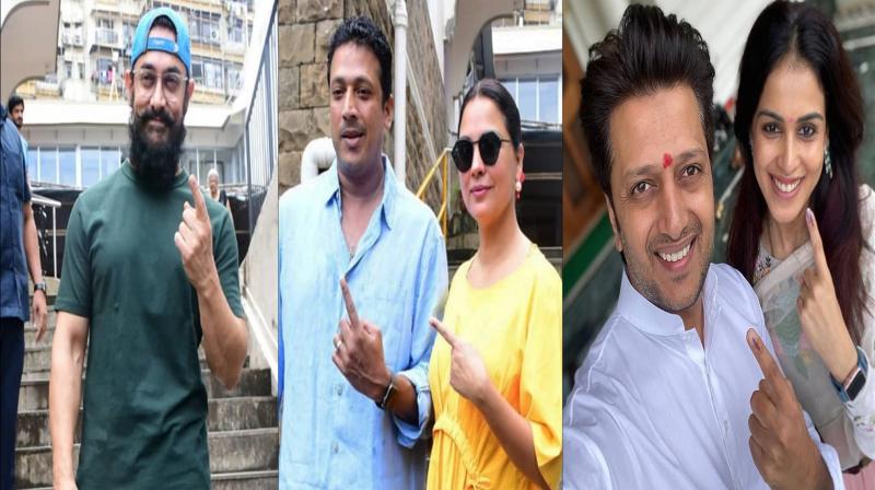 Maharashtra election 2019: Aamir, Riteish, Lara & others cast their vote; see pics
