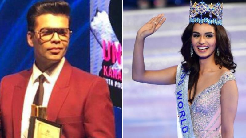 Karan Johar gets awarded at an event, Manushi Chillar wins Miss World.
