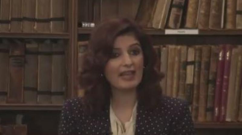 Screengrab from the video where Twinkle Khanna speaks about Padman.