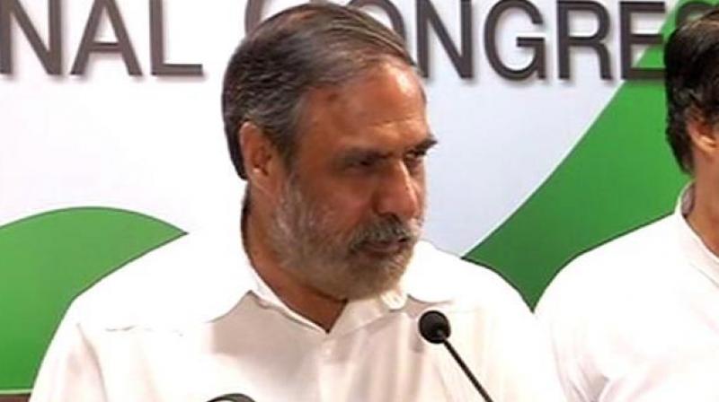 Senior Congress leader and former Cabinet Minister Anand Sharma. (Photo: Twitter | ANI)