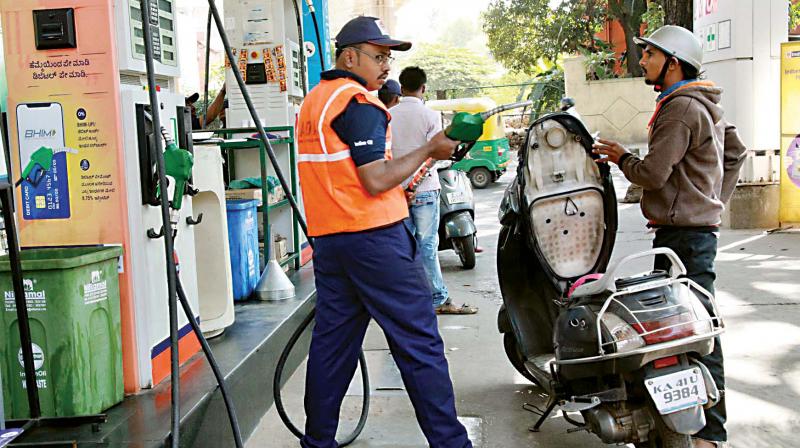 A litre of petrol that used to be sold at Rs 72.83 is now priced Rs 75.37, while in case of diesel it has gone up from Rs 66.45 a litre to Rs 68.88.