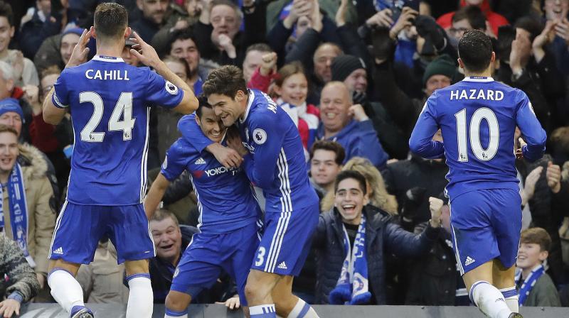 Pedro scored twice as Chelsea tightened their grip on top spot by sweeping past Bournemouth 3-0. (Photo: AP)