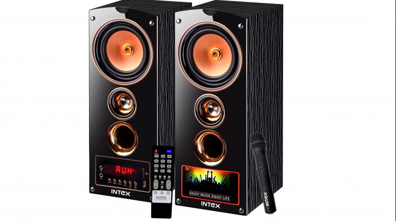 Tower speakers are powered with 40W + 40W output power and ultra-compact high performance.