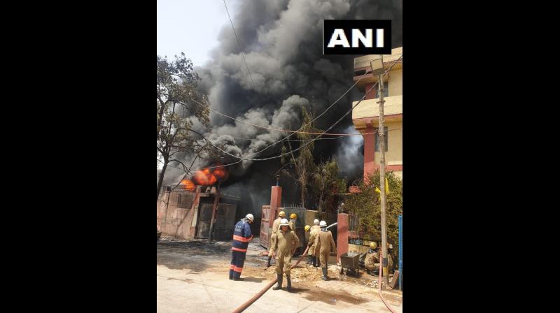 Fire breaks out in chemical factory of Delhi\s Naraina area