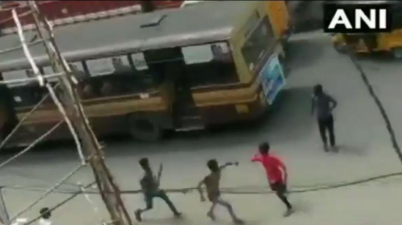 Watch: Chennai students brandishing sickle chasing another group, 7 injured