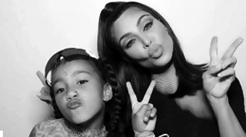North west gets a faux nose ring