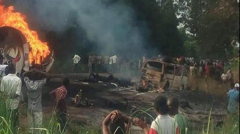 At least 45 killed, over 100 injured in fuel tanker blast in Nigeria