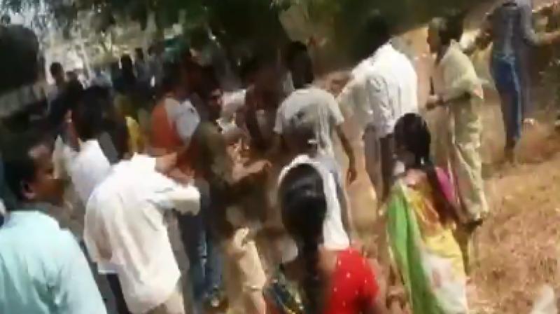TDP has alleged that YSRCP workers are behind the incident. (Photo: ANI | Twitter)