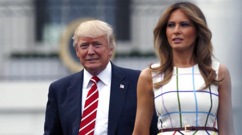 President Donald Trump with first lady Melania Trump. (Photo: AP)