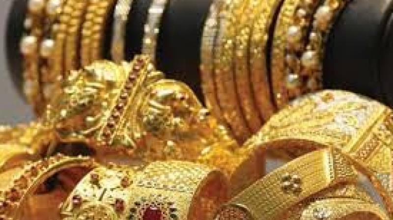Gold for delivery in far-month June shed Rs 19 or 0.07 per cent to Rs 28,308 per 10 grams