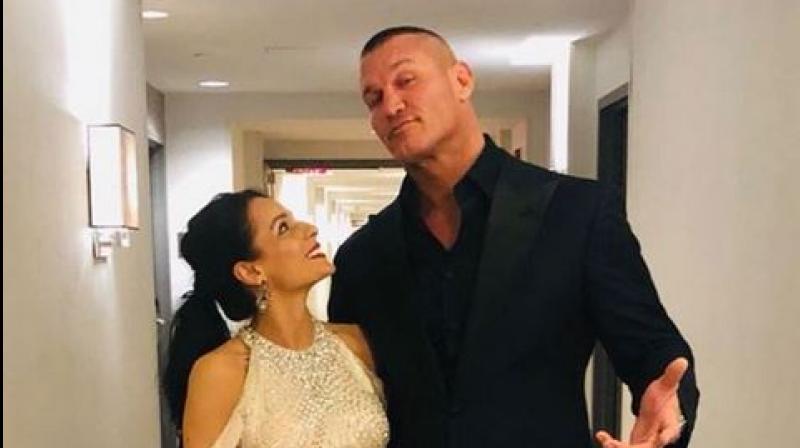 WWE superstar Randy Orton receives an RKO from his wife: watch