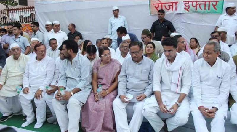 Ashok Gehlot attends Iftar party with Sachin Pilot after blaming him for sonâ€™s defeat