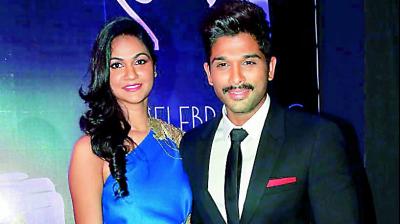 Sneha Reddy and Allu Arjun