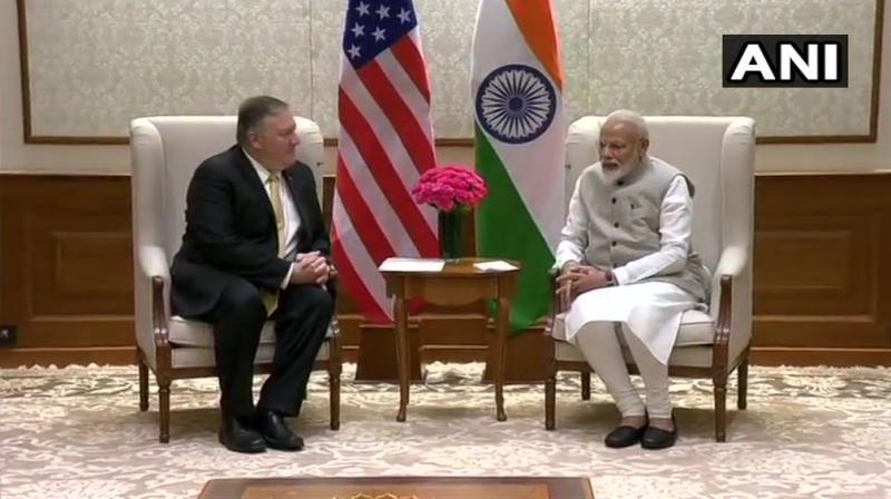 Mike Pompeos visit marks the third visit to India by a Secretary of State during the Trump administration. (Photo: ANI | Twitter)