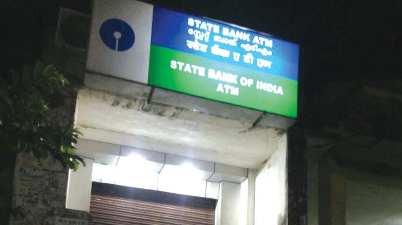 Robbery came to light  when the SBI officials came to refill the kiosk on Friday.