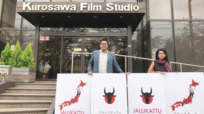The makers of Jallikattu 5-23 at Kurosawa Film Studios.