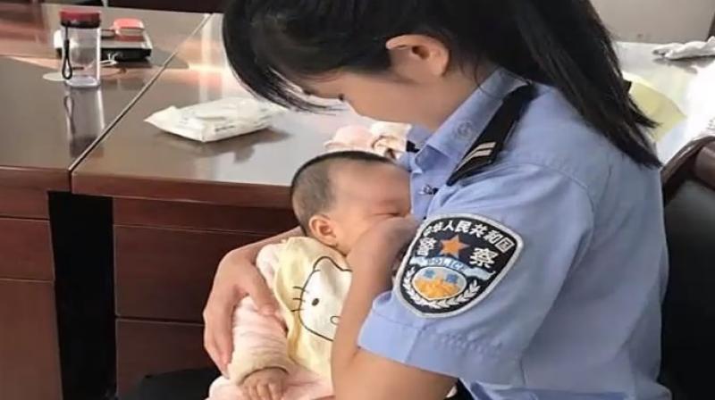 She said she could understand the mothers anxiety as she was a new mother herself (Photo: YouTube)