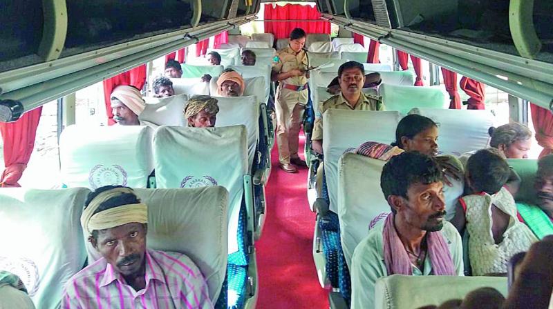 Kumarambheem Asifabad: Tribals shifted to city in AC bus