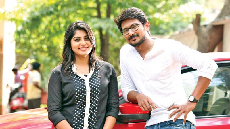 Manjima and Udhay in a still from the film