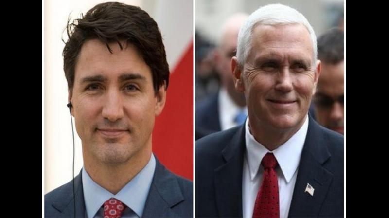 Canada\s Justin Trudeau, US Mike Pence congratulate PM Modi