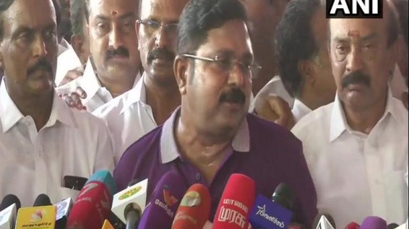 It is very strange that many of our supporters had voted for our party but their votes have not been registered, there are instances where no votes were cast for our party. How is it possible? AMMK leader TTV Dhinakaran said. (Photo: ANI)