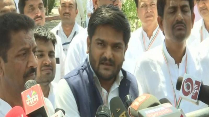 I have said that if action is not taken against Mayor and officials of the Fire Department, then I will sit on hunger strike, Hardik Patel said. (Photo: ANI)
