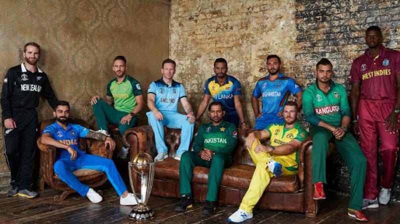 The Film Shed in Londons trendy east end hosted the 10 captains ahead of the 2019 tournament. (Photo: Cricket World Cup/Twitter)