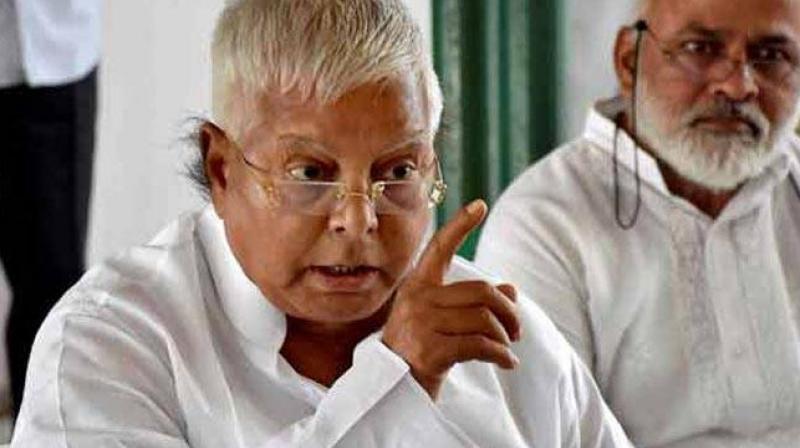 RJD supremo Lalu Prasad Yadav also said that the people who are associated with BJP have been roaming free despite being involved in a number of scams. (Photo: PTI)