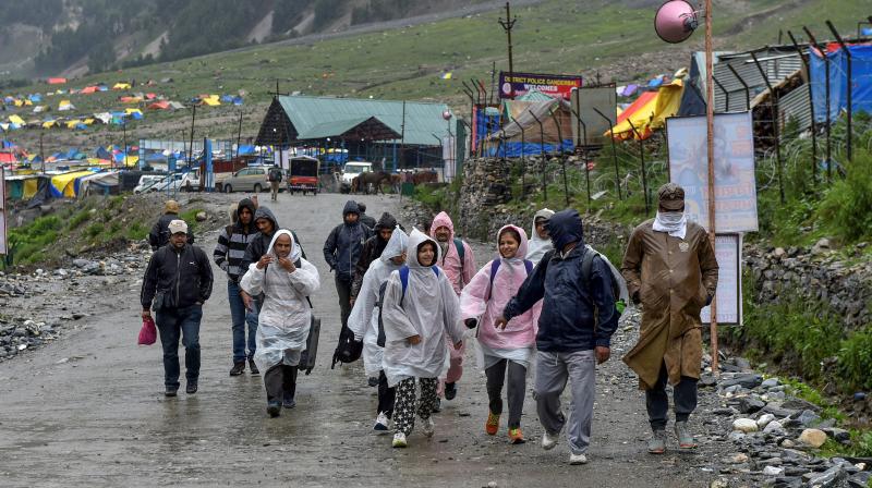 Amarnath yatra suspended till Aug 4 due to adverse weather conditions