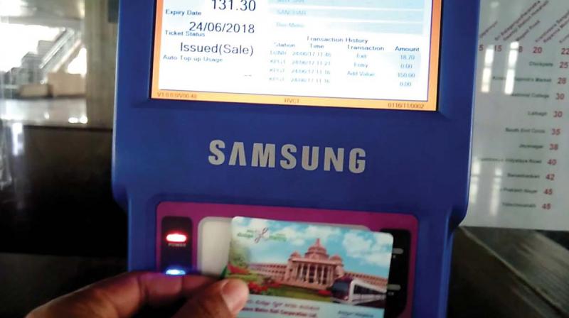 BMRCL site unable to recharge metro cards