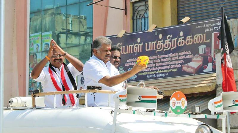 Vasan all praise for Jayalalithaa in Thanjavur poll campaign