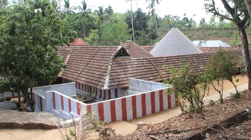 The Kerala style temple at the base of Tirunandikarrai rock cut shrine (Photo: Saji George)