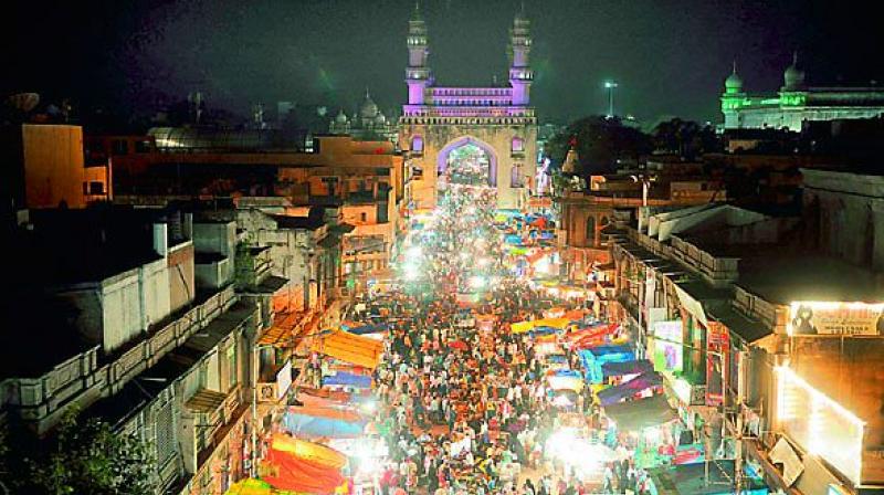 Thousands of people visit the Old City for shopping from across the state and even adjoining Karnataka, Andhra Pradesh and Maharashtra.