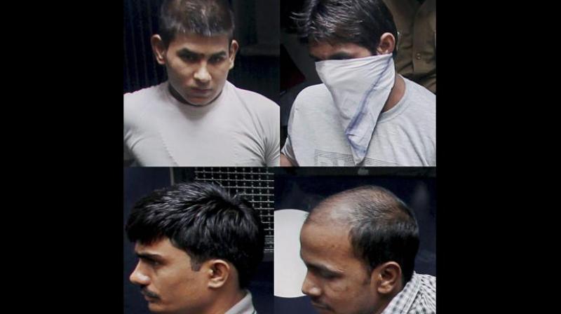 Pawan Kumar Gupta, Vinay Sharma, Mukesh and Akshay Kumar Singh - the four convicts in the case. (Photo: PTI)
