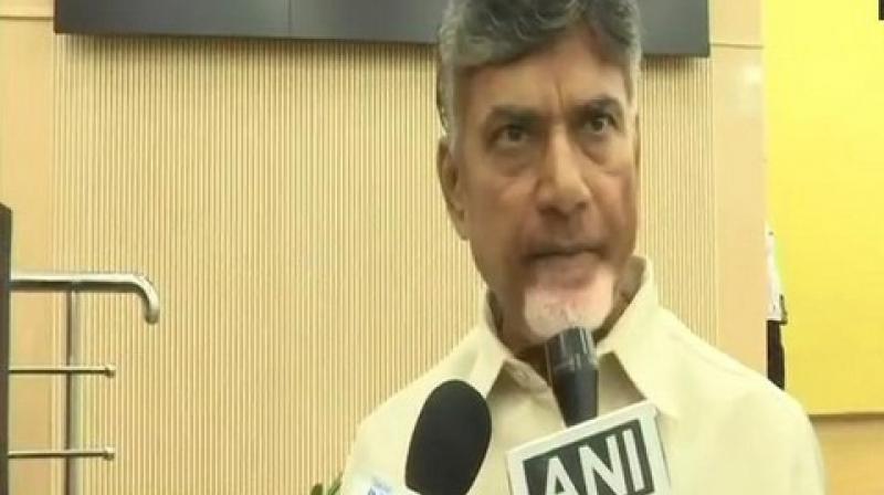 The TDP Chief further mentioned that if Prime Minister Modi comes back to power, minorities would not be safe in the country, while accusing the current NDA government of betraying Andhra Pradesh. (Photo: ANI)