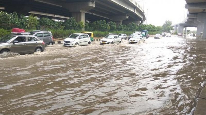 Rain causes waterlogging in Delhi, triggers traffic jams