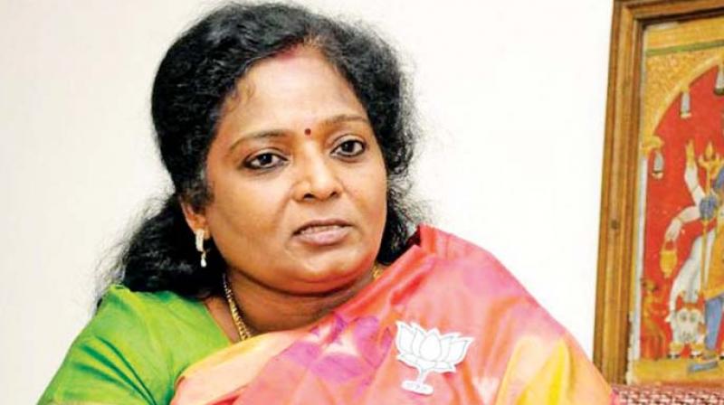 BJP State chief Dr Tamilisai Soundararajan
