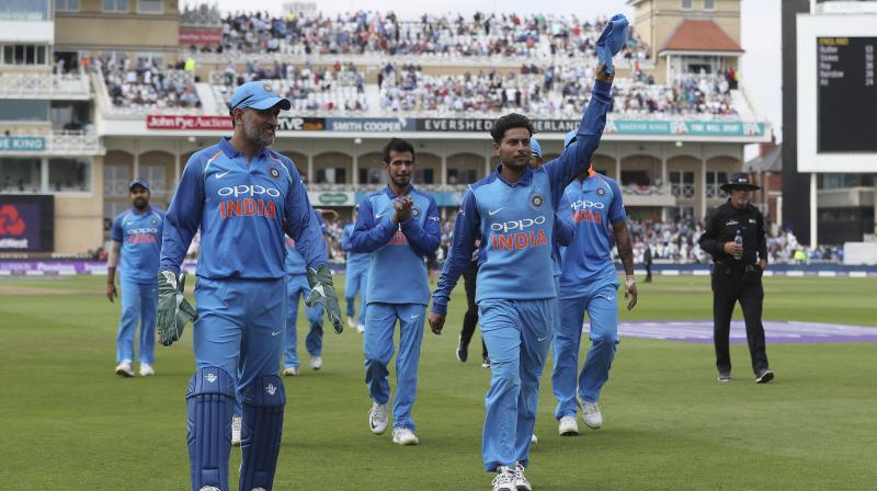Englands unfamiliarity was all to evident as Kuldeep Yadav took a stunning six for 25 as India cantered to an eight-wicket win in the first one-day international at Trent Bridge on Thursday. (Photo: AP)