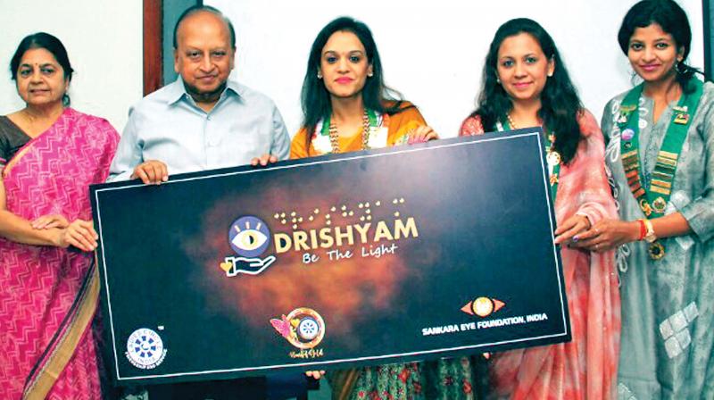 Drishyam Be the light Community Eye care programme launched in Kovai on Wednesday. (Photo: DC)