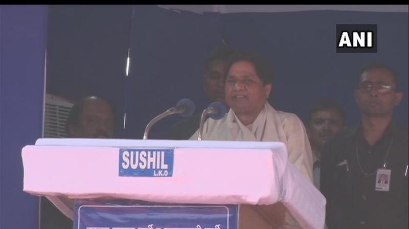 \Chowkidari\ drama won\t save BJP: Mayawati at UP alliance\s 1st rally
