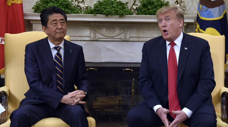 Trump will become the first foreign leader to greet the new emperor of Japan, Naruhito, when he travels there on May 25 to 28. (Photo:AP)