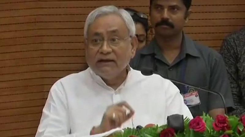 Bihar Chief Minister Nitish Kumar has constantly been on target of opposition, especially RJD leader Tejashwi Yadav, who demanded for his resignation and accused him of trying to shield the accused. (Photo: Twitter | ANI)