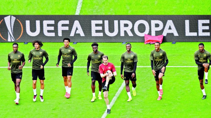 Arsenal train guns on Chelsea in Europa final