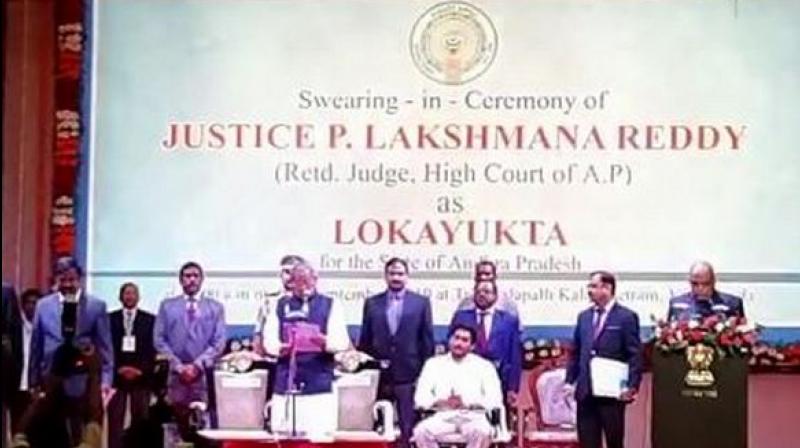 Andhra Pradesh: Justice P Lakshman Reddy sworn in as first Lokayukta of state
