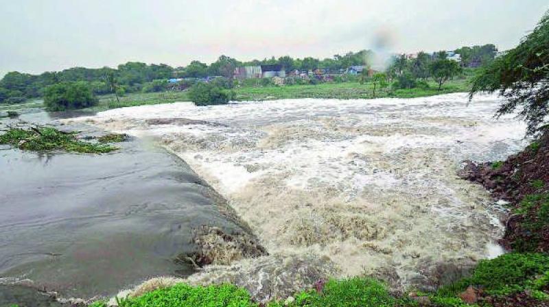 Andhra: River Krishna in spate again, dam gates opened