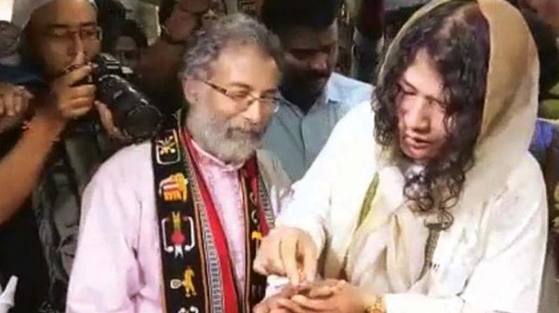 Irom Sharmila coming to city since pregnancy